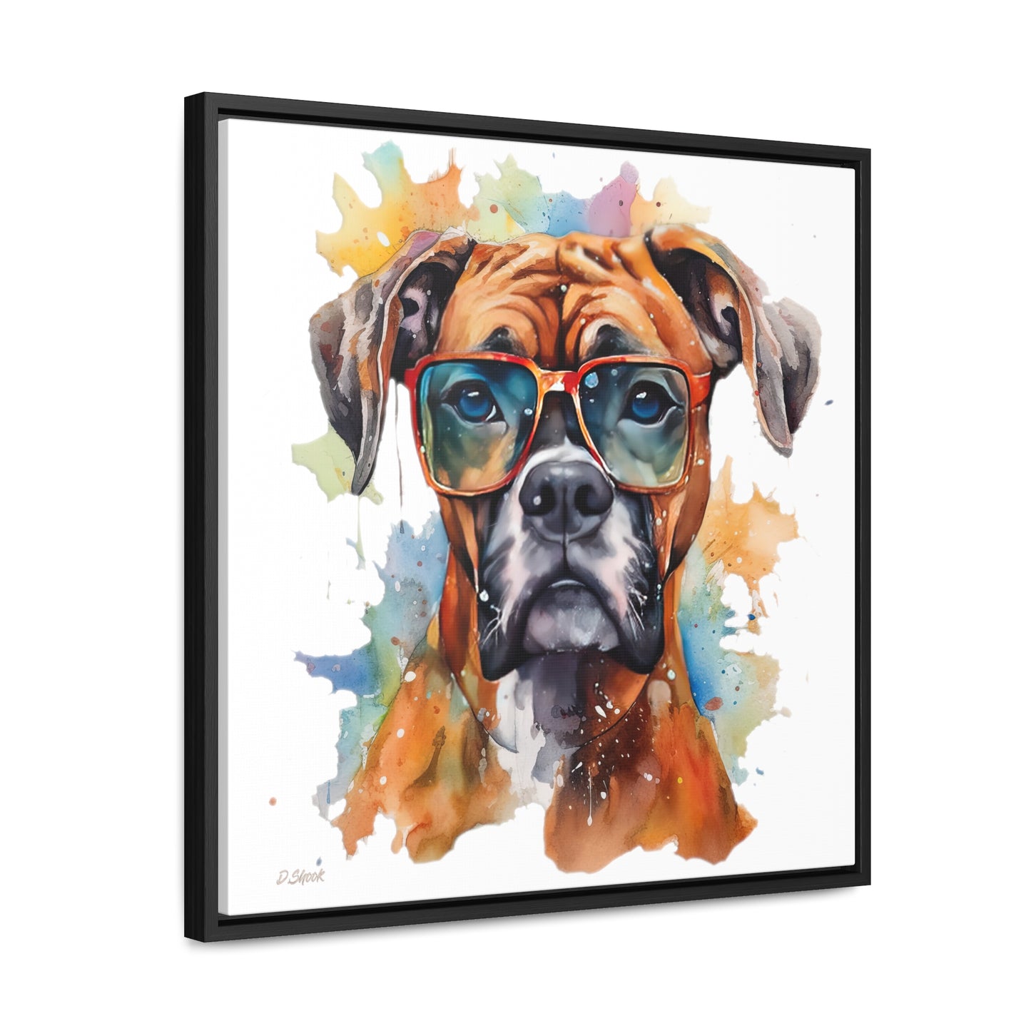 Boxer 4 Gallery Canvas Wraps, Square Frame