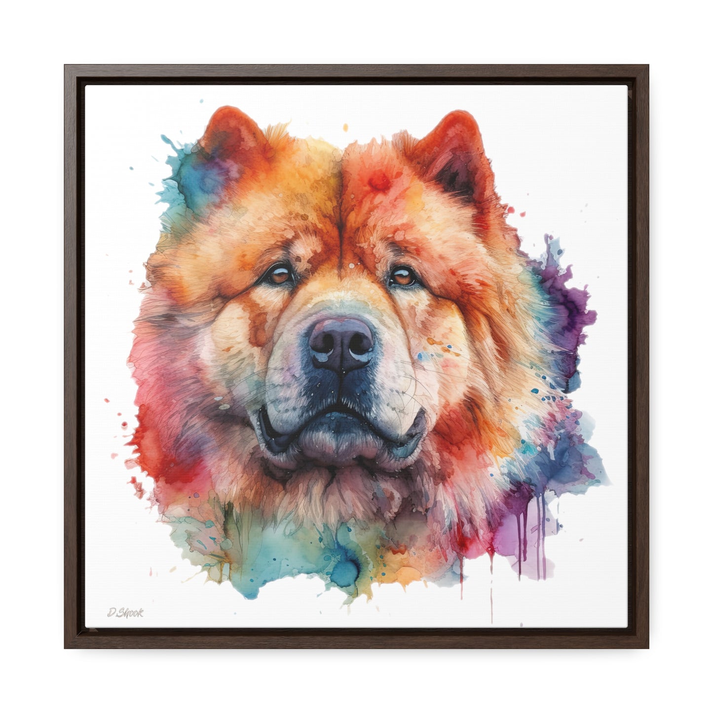 Chow Chow 2 Gallery Canvas Wraps, Square Frame