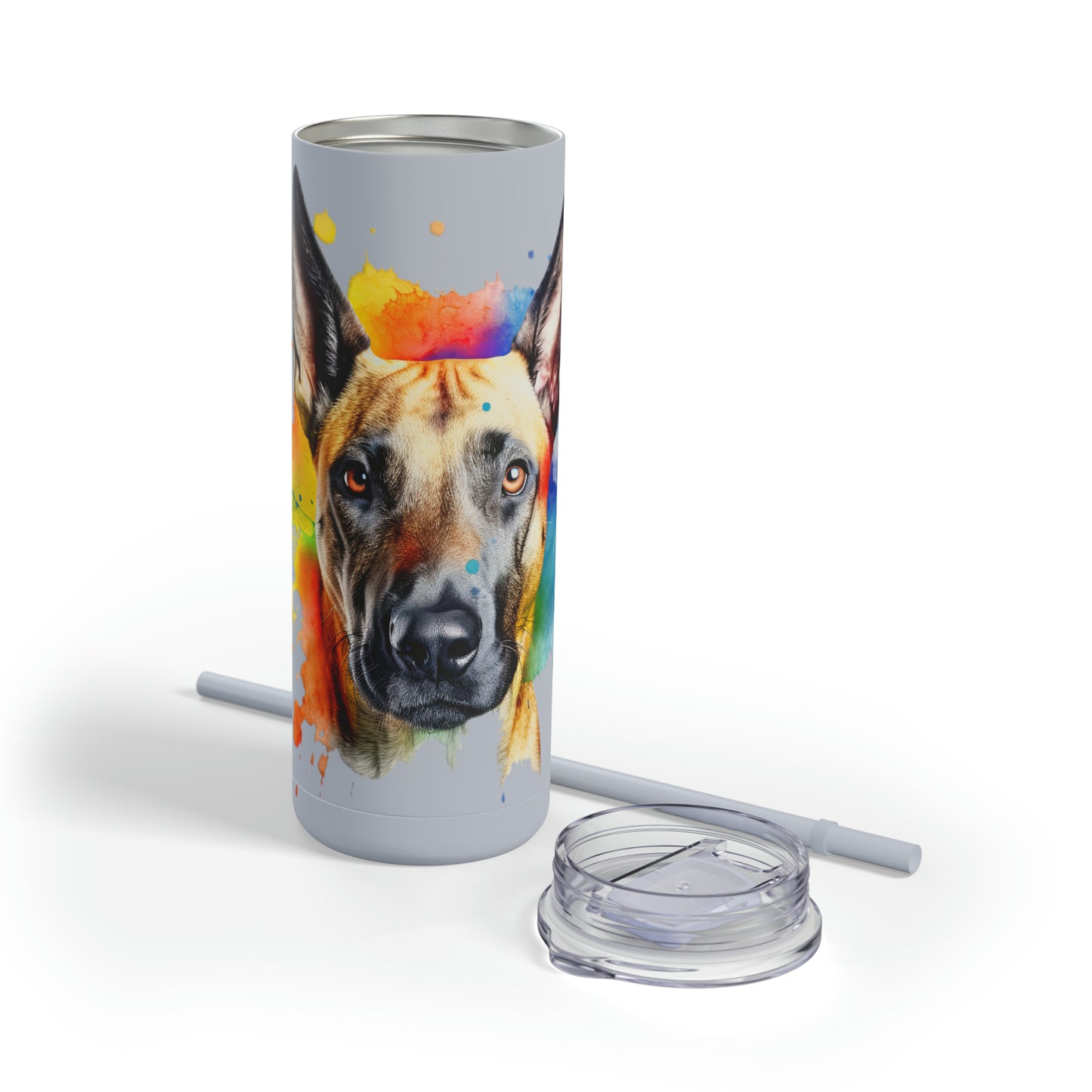 Belgium Malinois 3 Maars Maker Skinny Matte Tumbler, 20oz