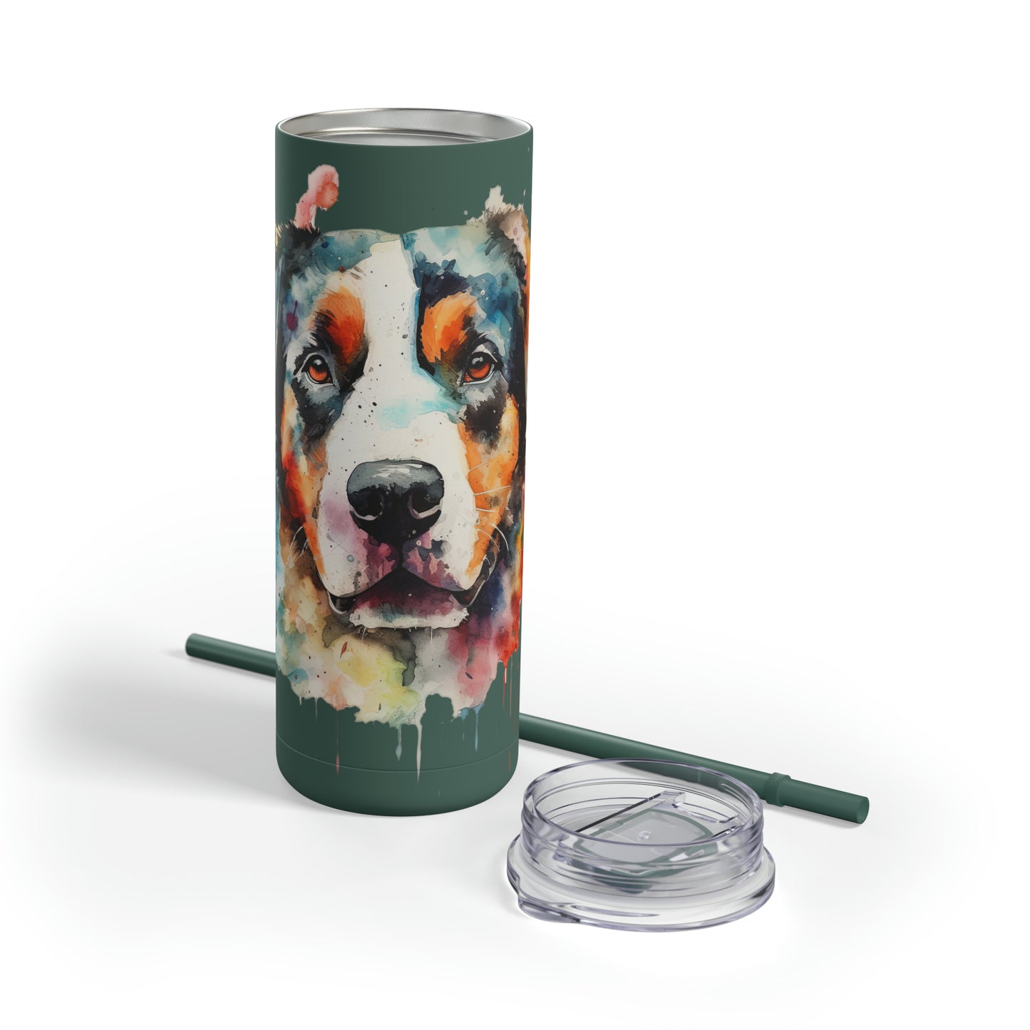 Greater Swiss Mountain Dog 2 Maars Maker Skinny Matte Tumbler, 20oz
