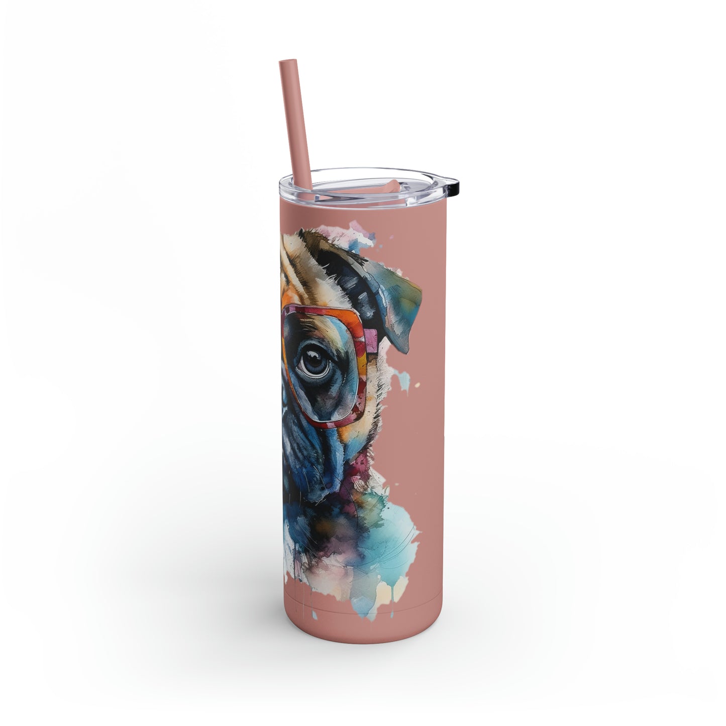 Pug 6 Maars Maker Skinny Matte Tumbler, 20oz