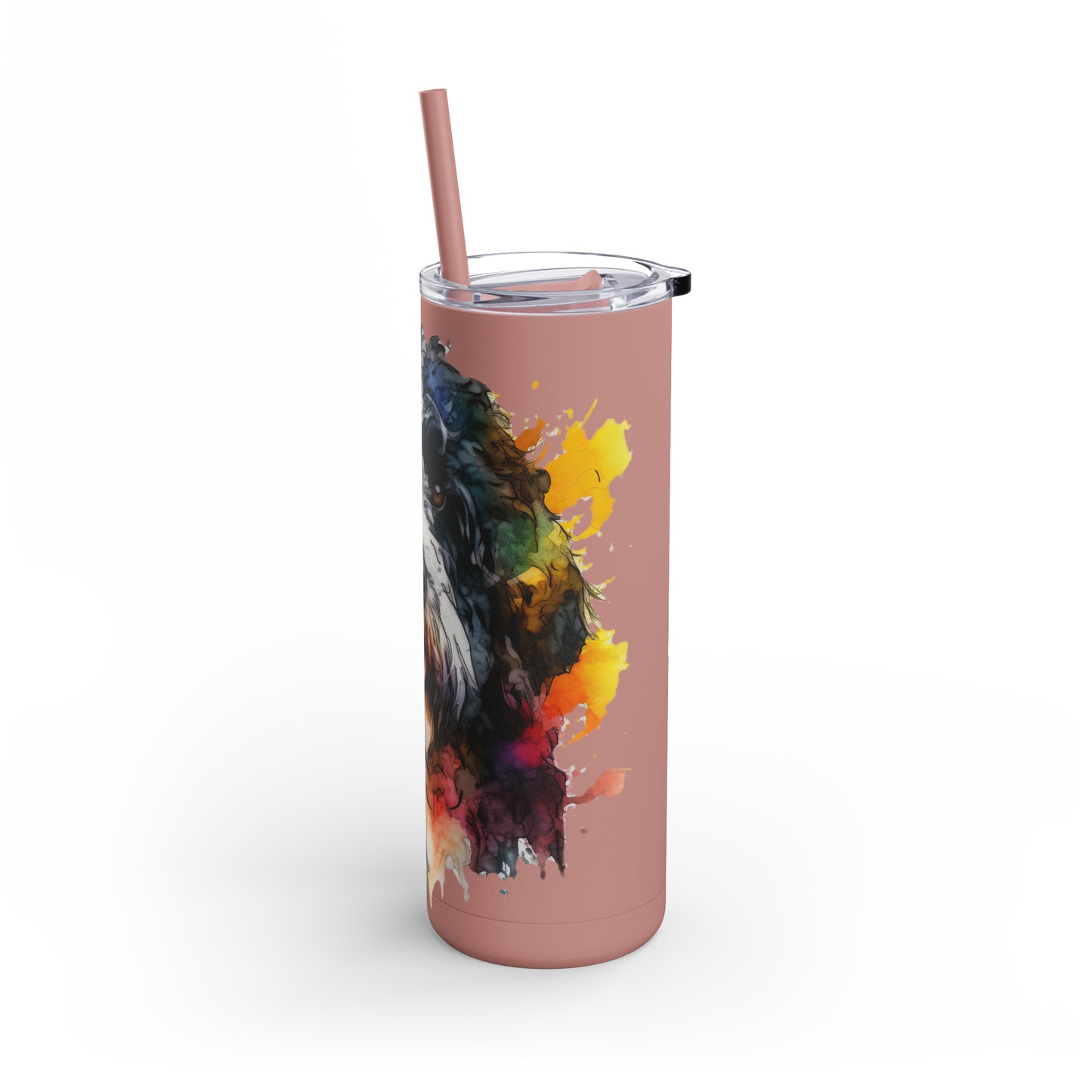 Portuguese Water Dog 2 Maars Maker Skinny Matte Tumbler, 20oz