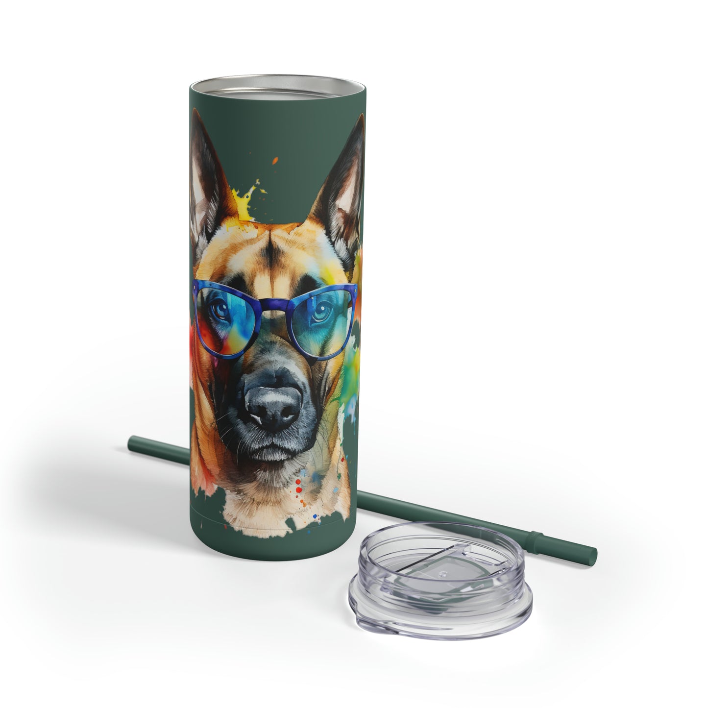 Belgium Malinois 6 Maars Maker Skinny Matte Tumbler, 20oz
