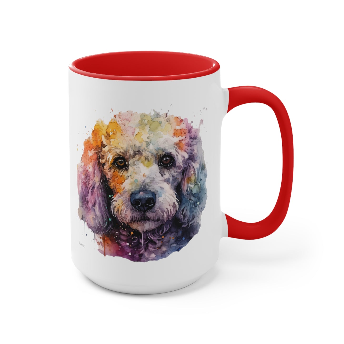 Poodle 1 Accent Mugs
