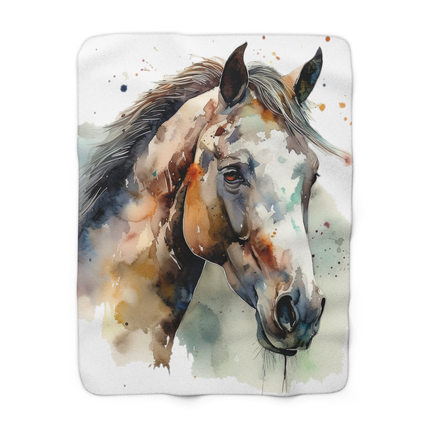 Horse Rescue 22 Sherpa Fleece Blanket