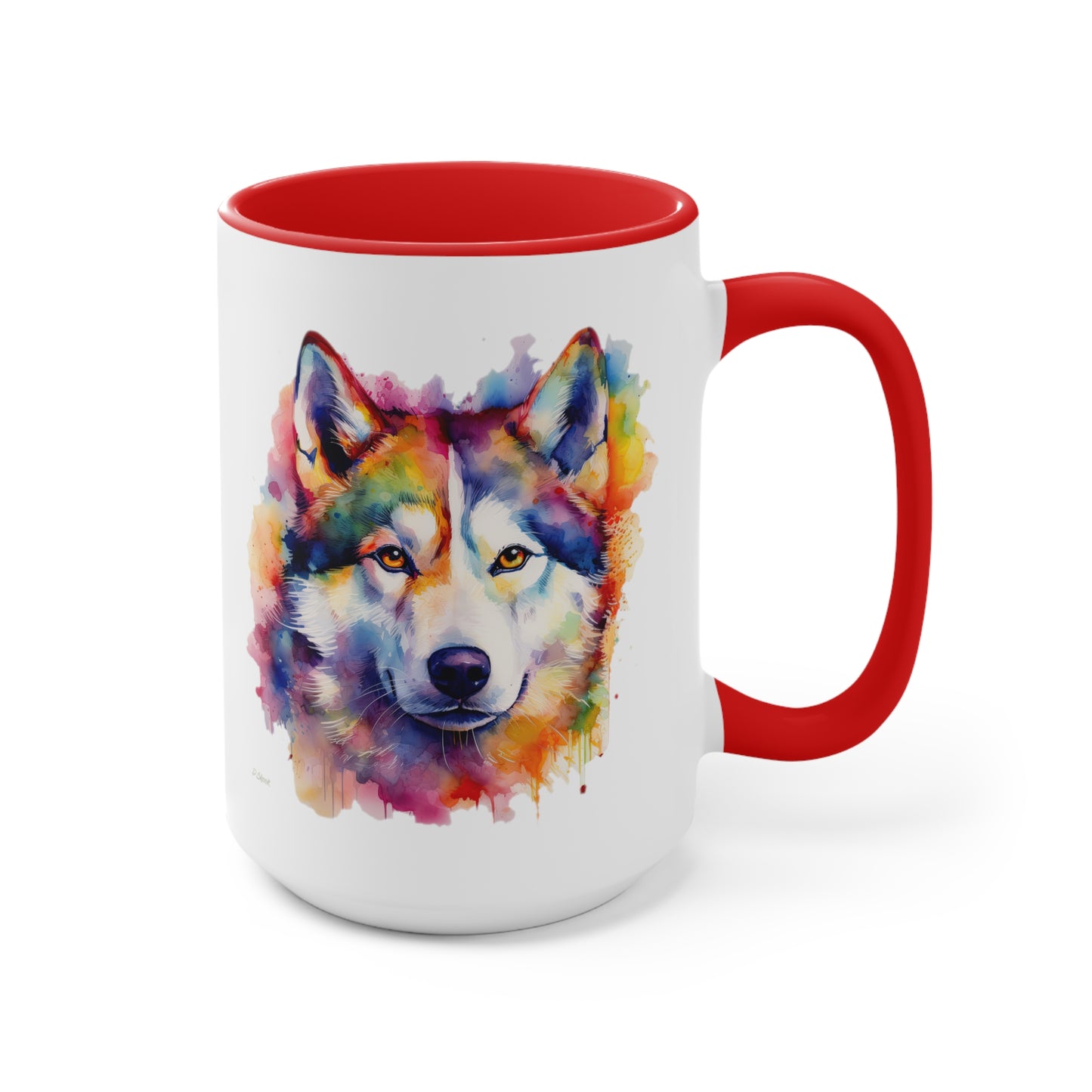 Siberian Husky 1 Accent Mugs