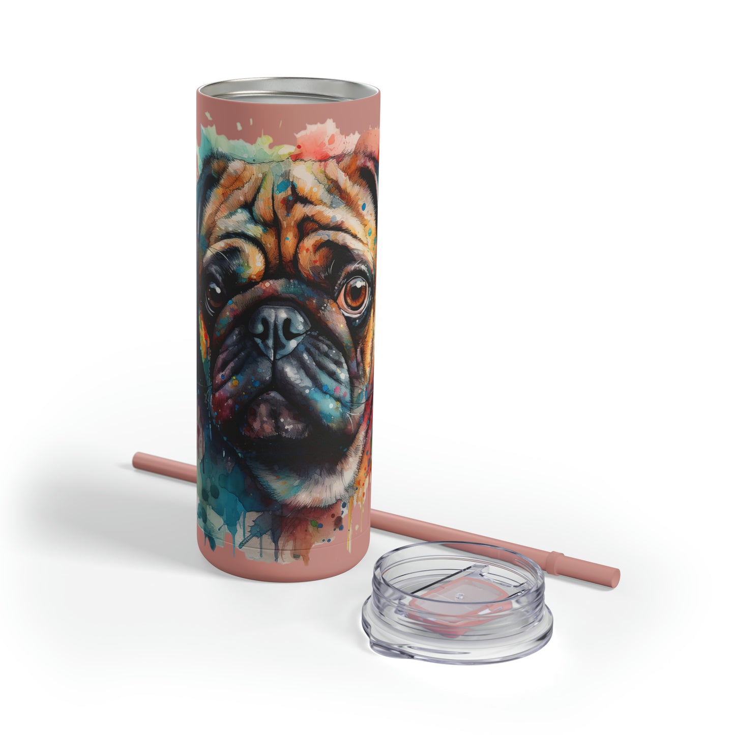 Pug 4 Maars Maker Skinny Matte Tumbler, 20oz
