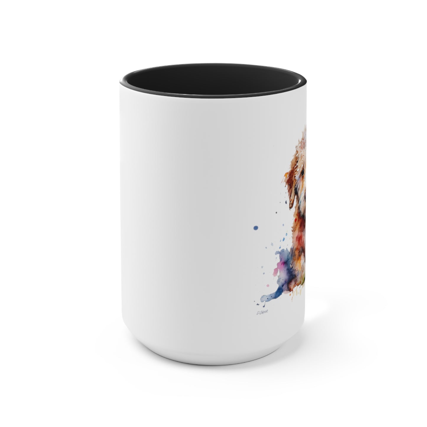 Mini Golden Doodle 1 Accent Mugs