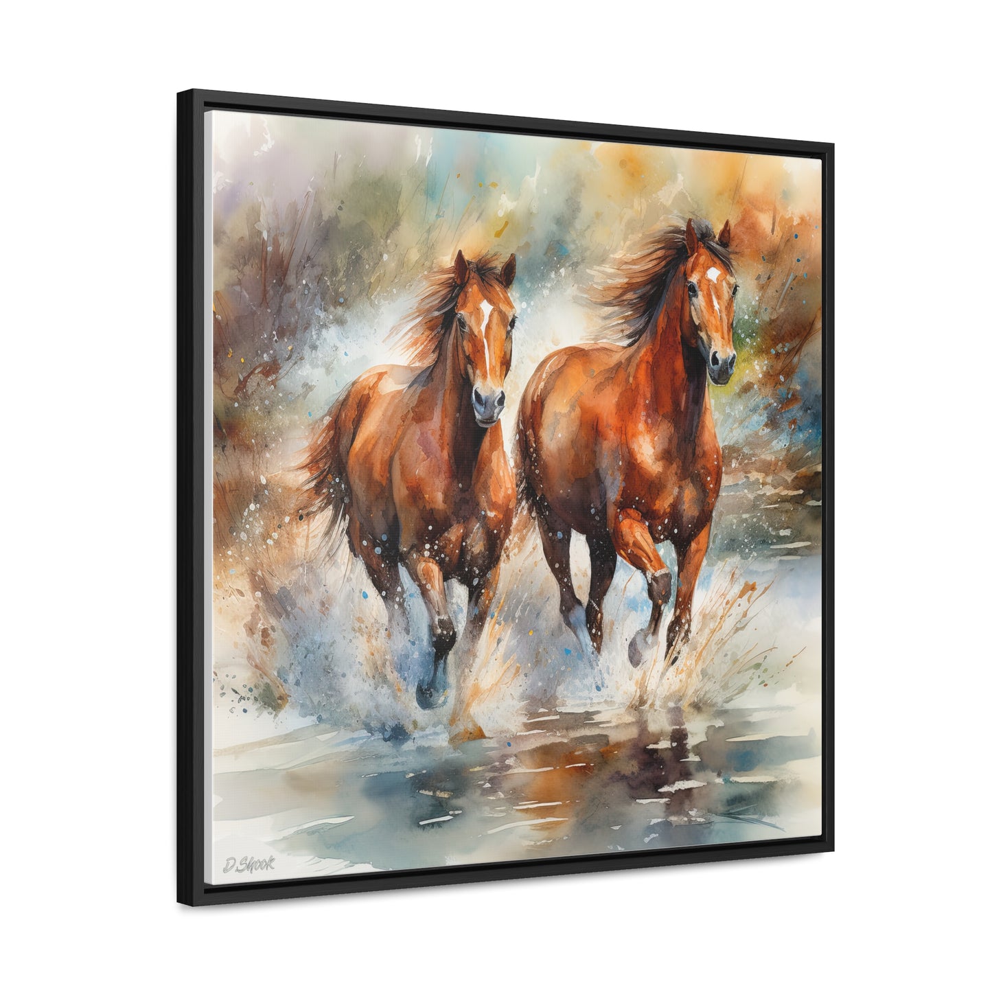 Horse Rescue 17 Gallery Canvas Wraps, Square Frame