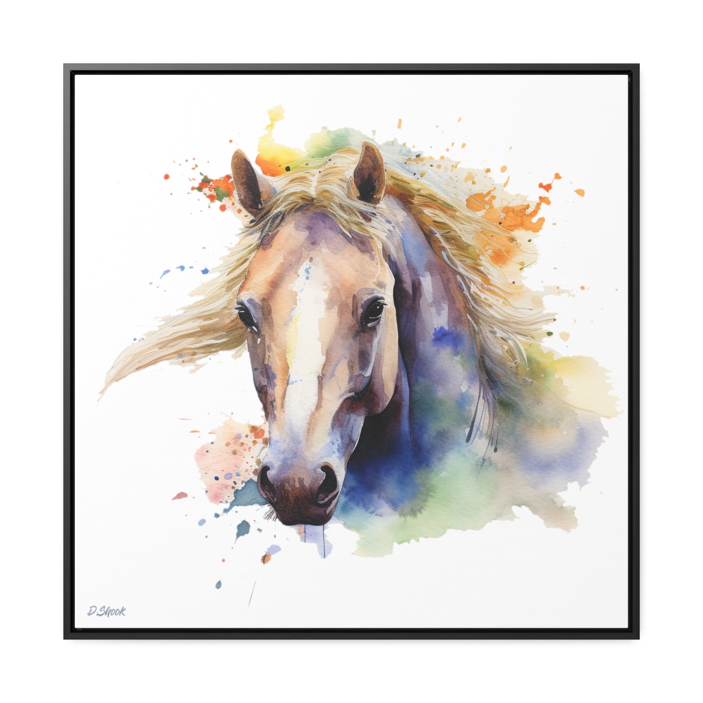 Horse Rescue 19 Gallery Canvas Wraps, Square Frame