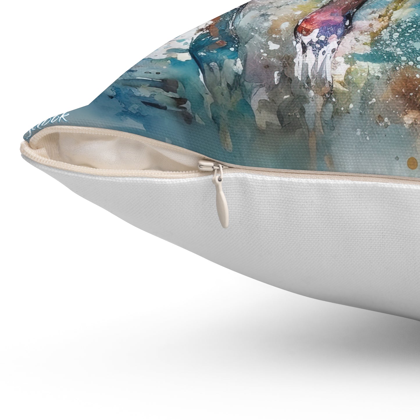 Horse Rescue 7 Spun Polyester Square Pillow
