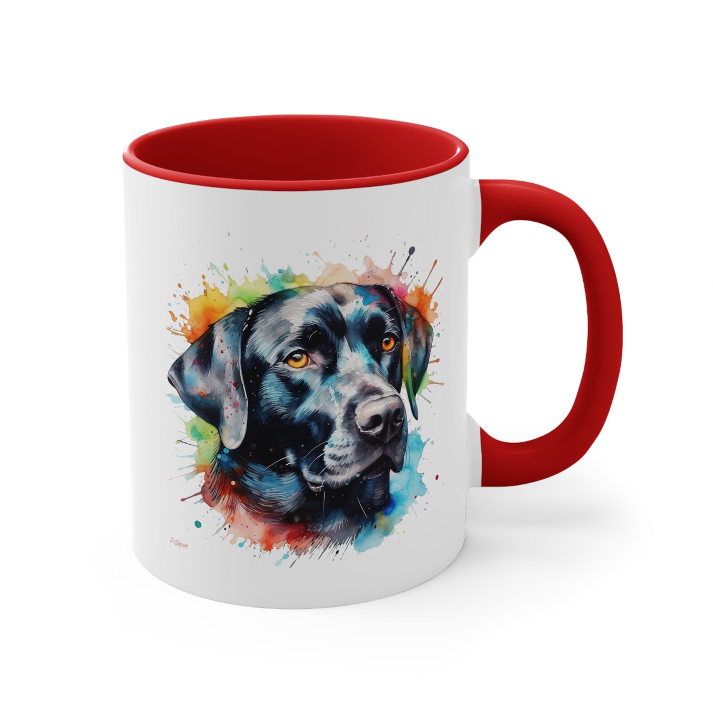 Black Lab 5 Accent Mugs