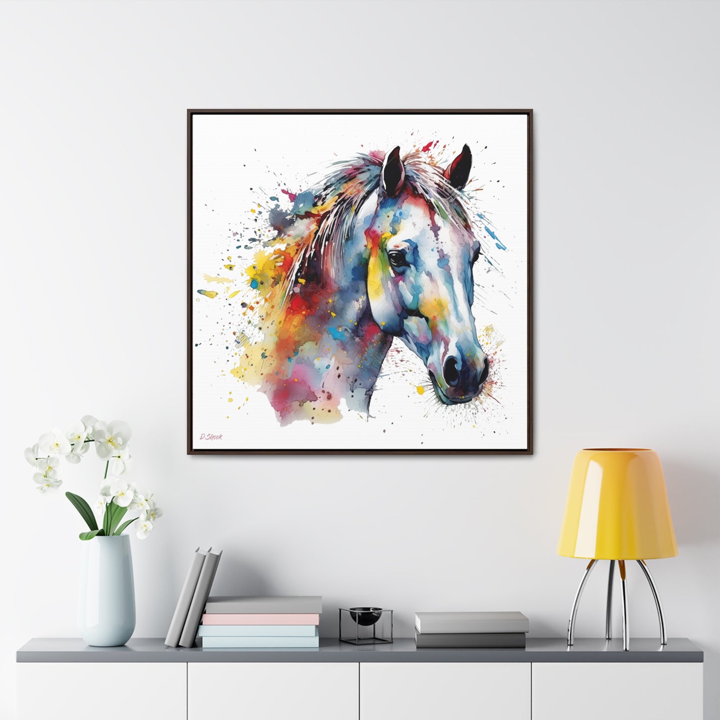 Horse Rescue 14 Gallery Canvas Wraps, Square Frame