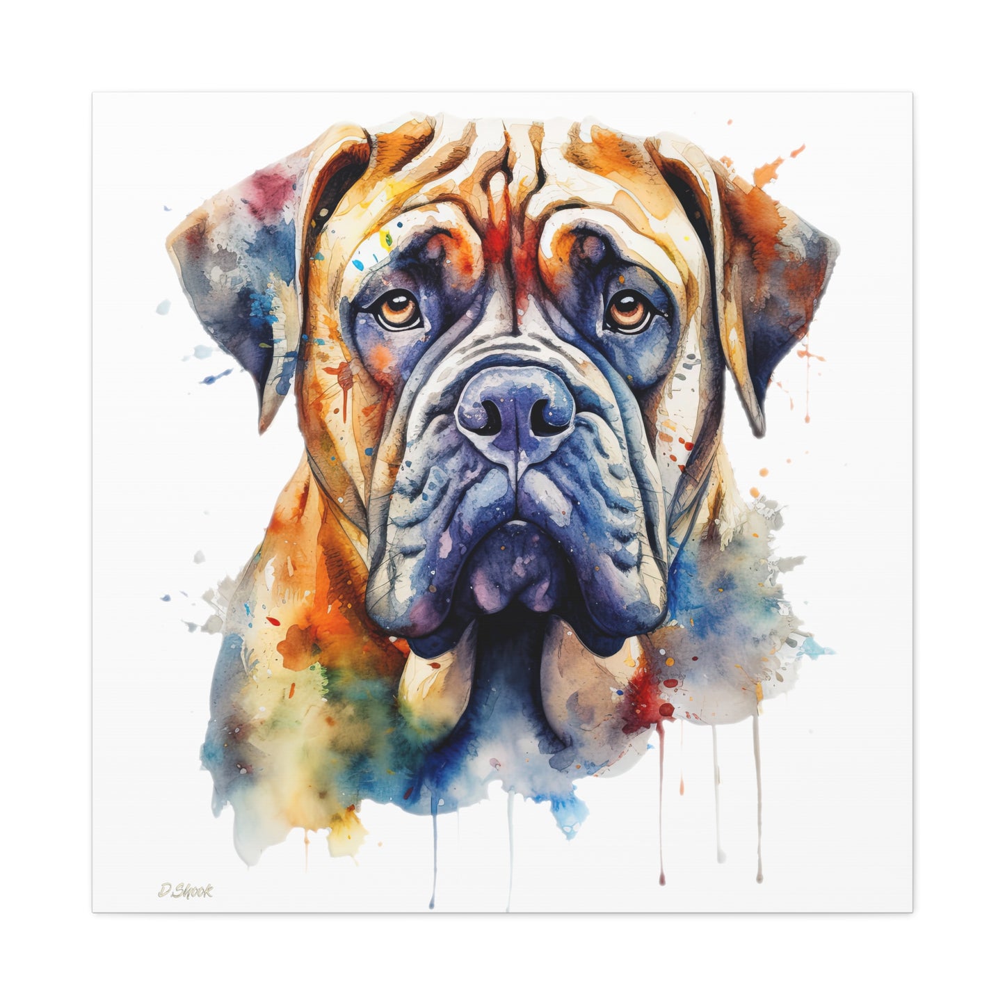 Bullmastiff 3 Canvas Gallery Wraps