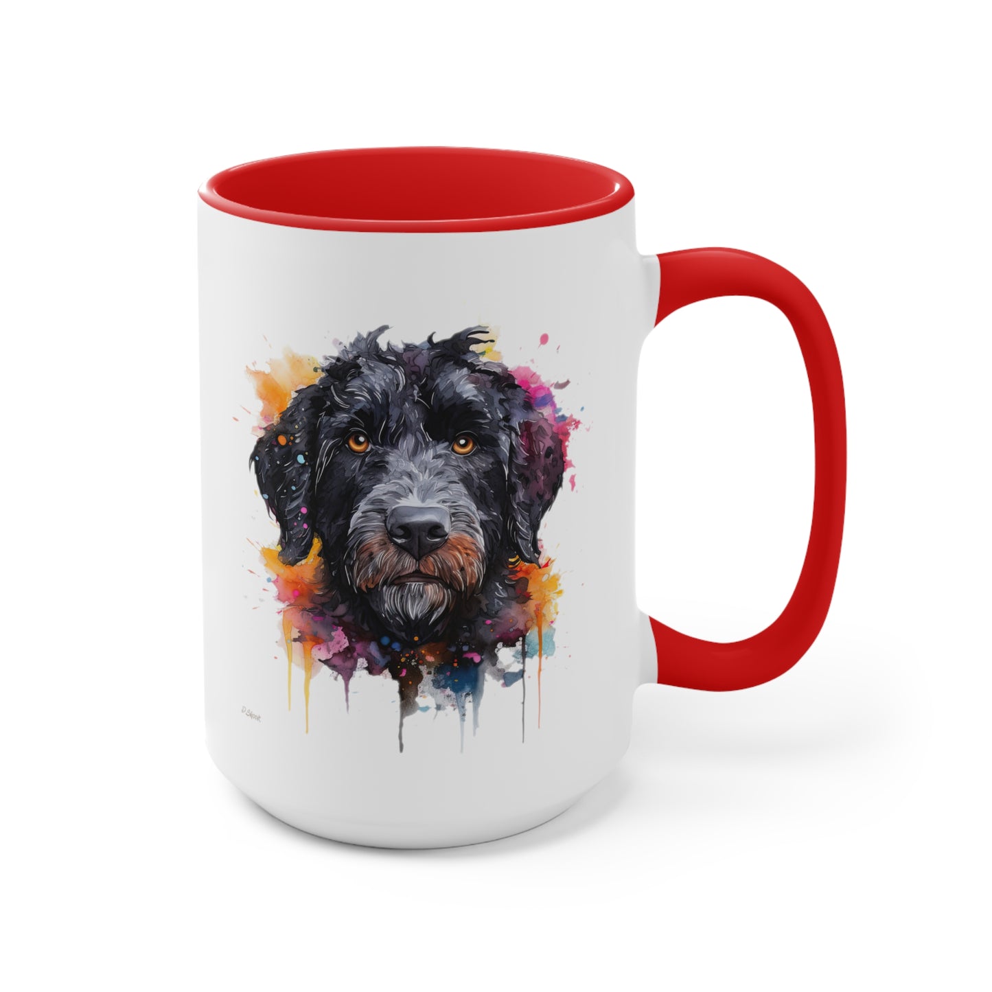 Portuguese Water Dog 5 Accent Mugs