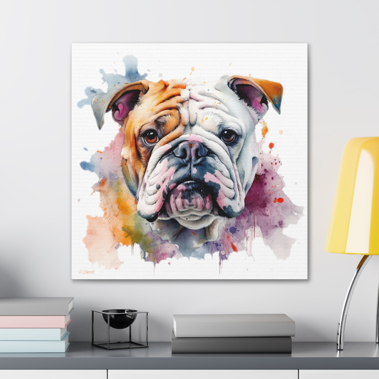 bulldog 1 Canvas Gallery Wraps