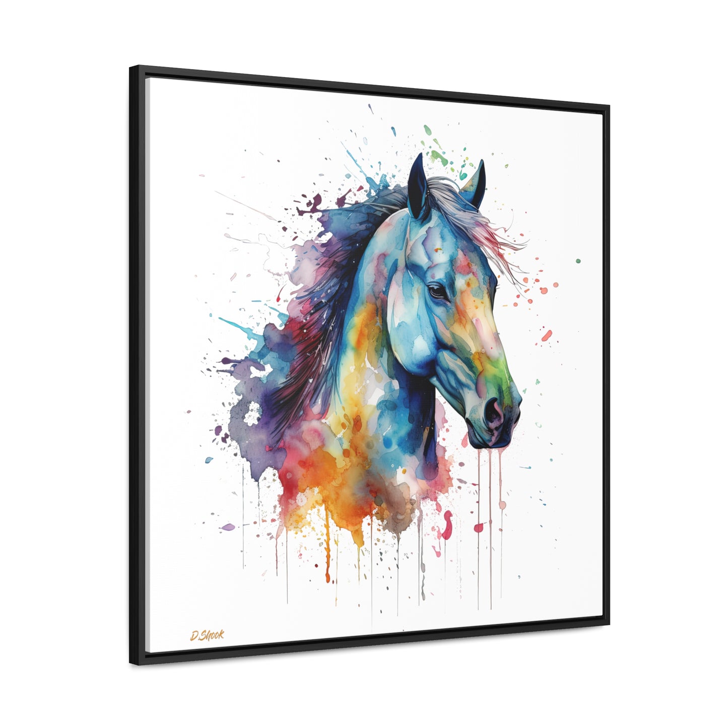 Horse Rescue 13 Gallery Canvas Wraps, Square Frame