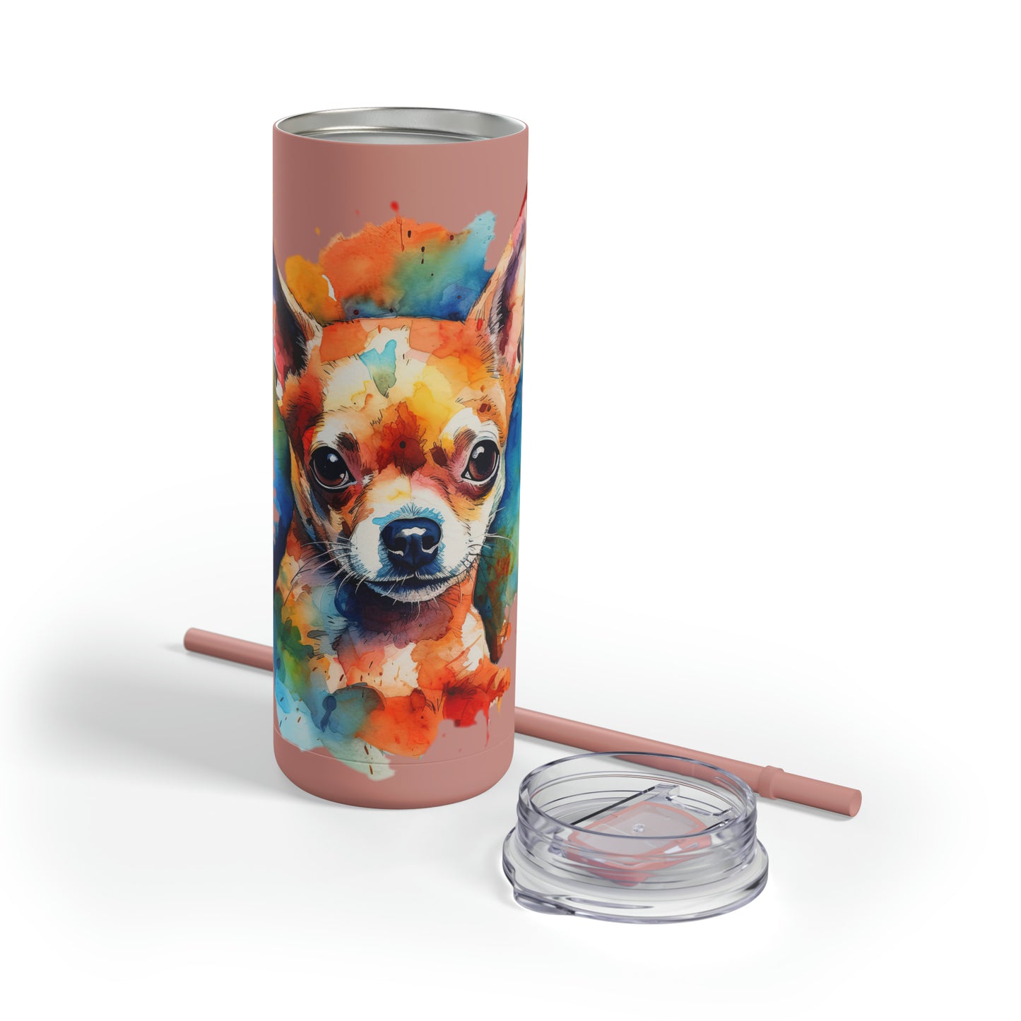 Chihuahua 6 Maars Maker Skinny Matte Tumbler, 20oz