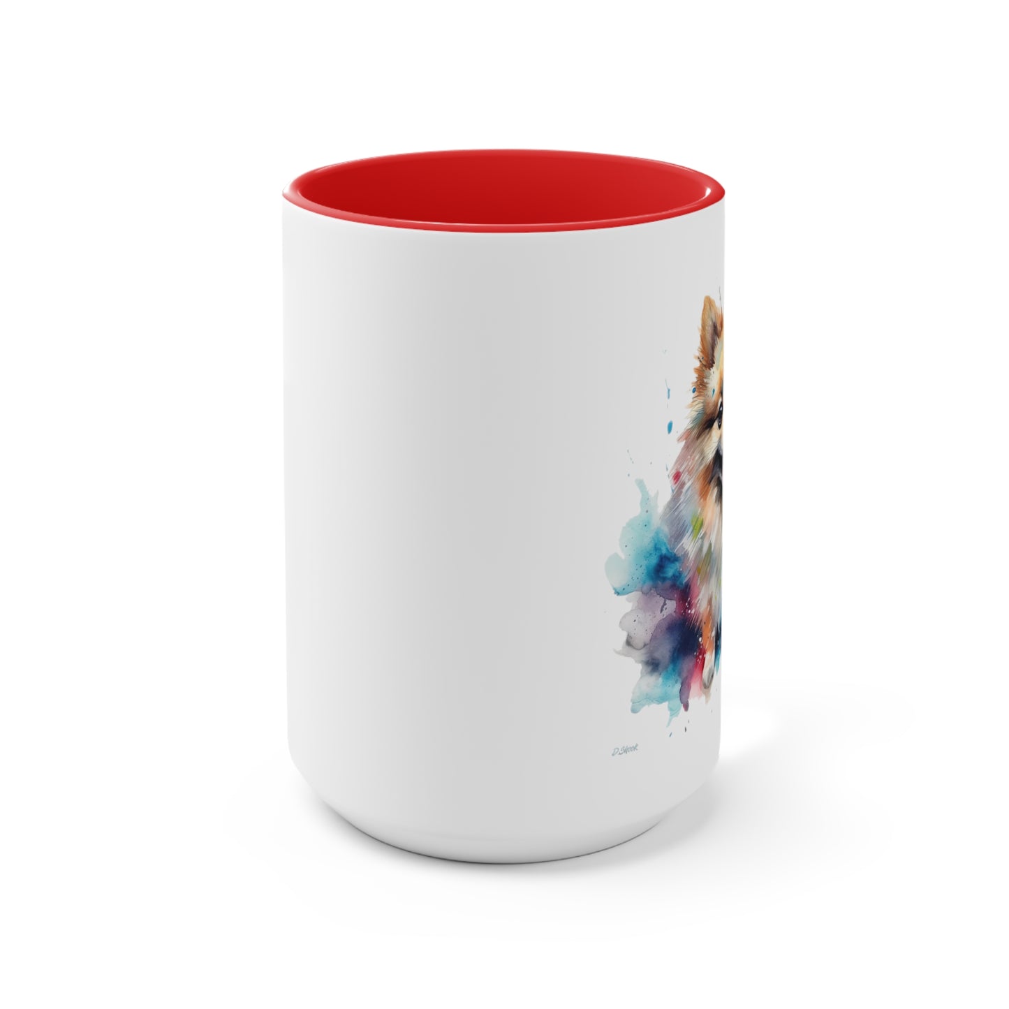 Pomeranian 2 Accent Mugs