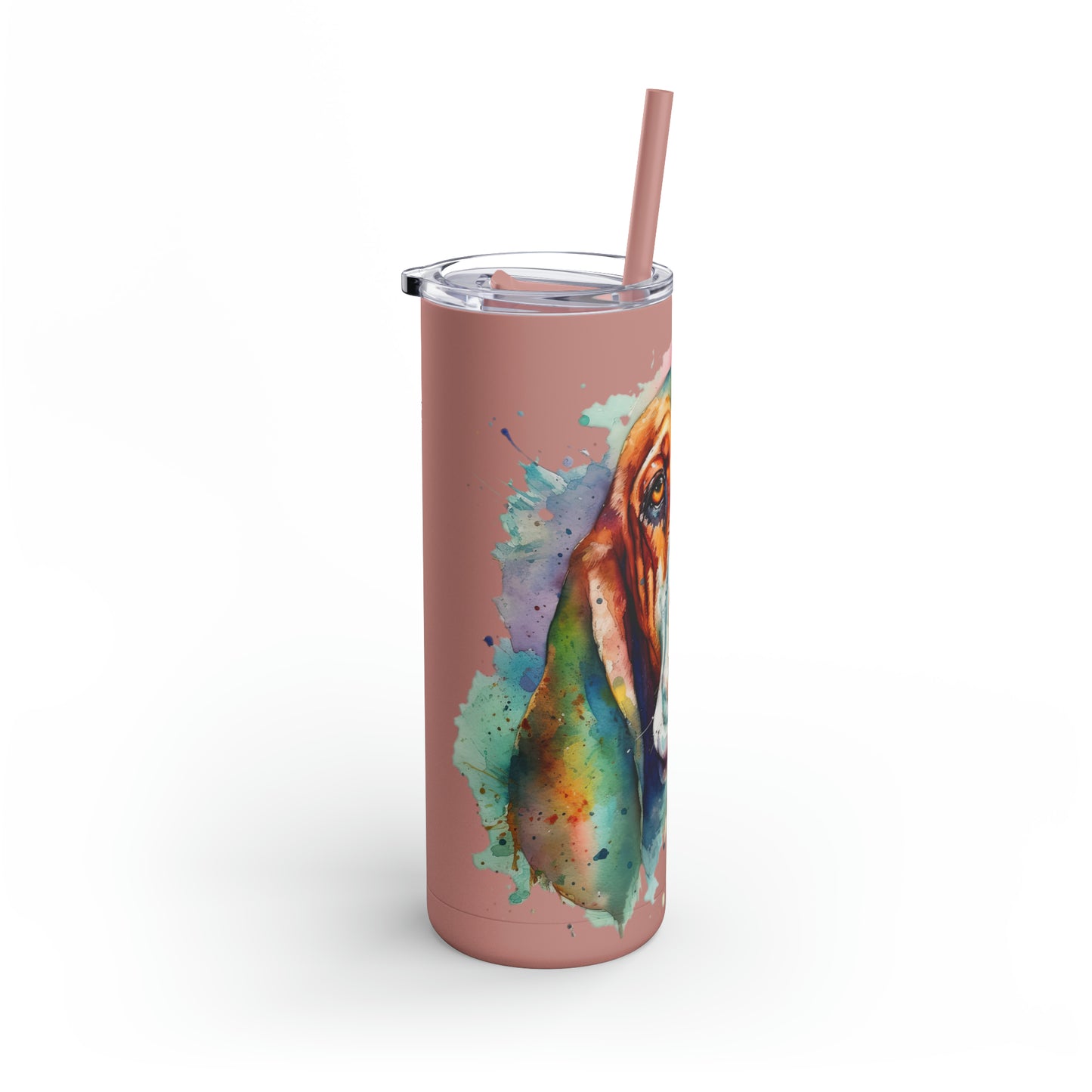 Basset Hound 1 Maars Maker Skinny Matte Tumbler, 20oz