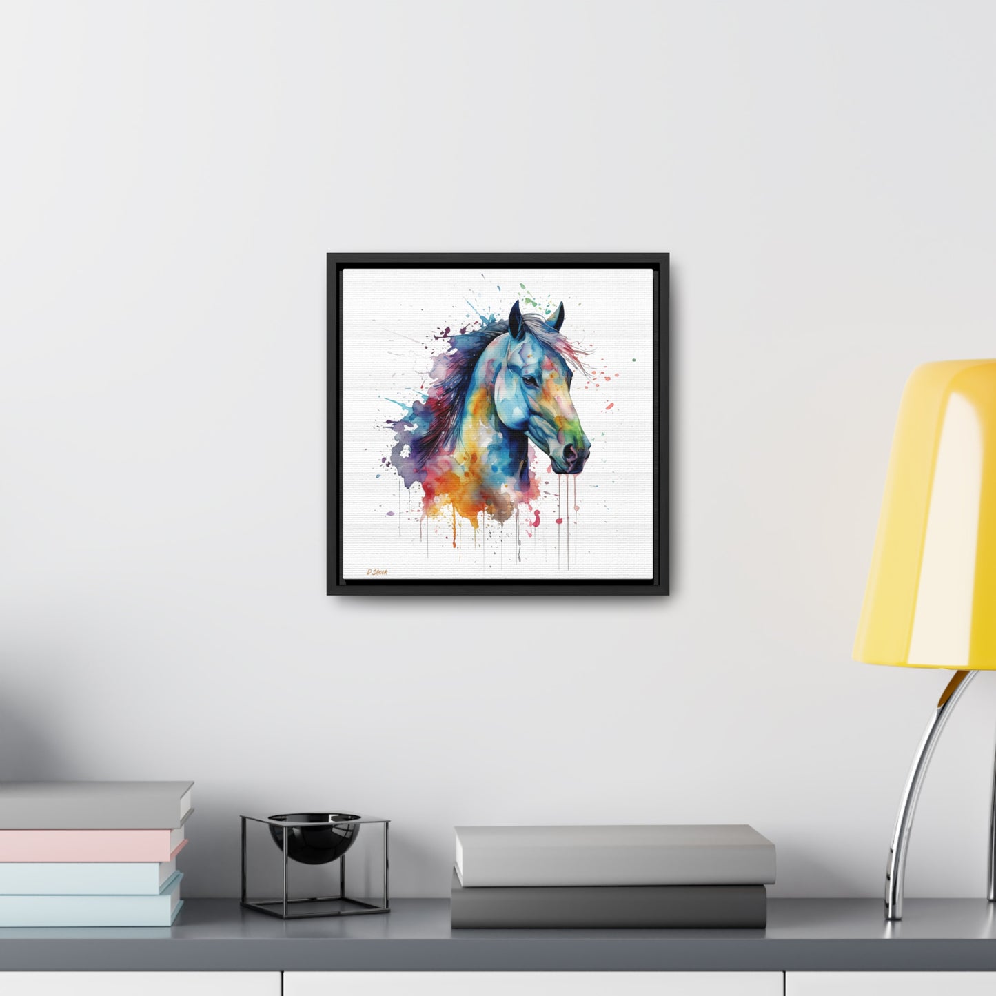 Horse Rescue 13 Gallery Canvas Wraps, Square Frame