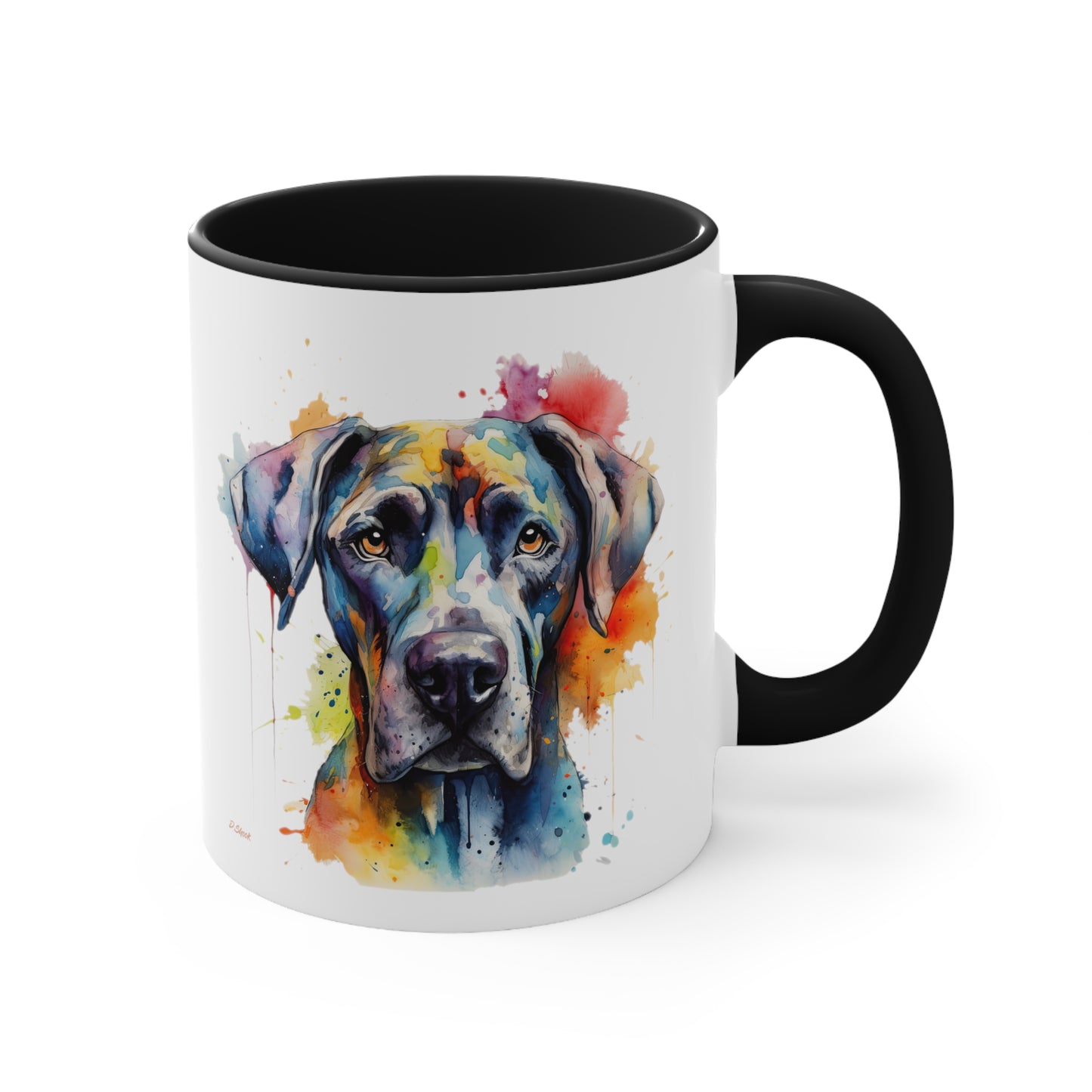 Great Dane 2 Accent Mugs