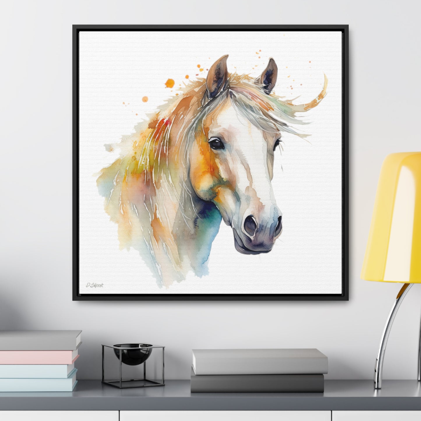 Horse Rescue 21 Gallery Canvas Wraps, Square Frame