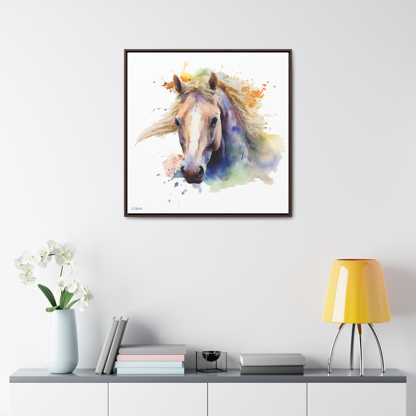Horse Rescue 19 Gallery Canvas Wraps, Square Frame