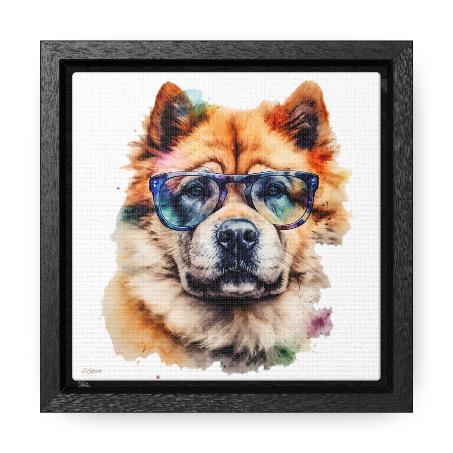 Chow Chow 5 Gallery Canvas Wraps, Square Frame