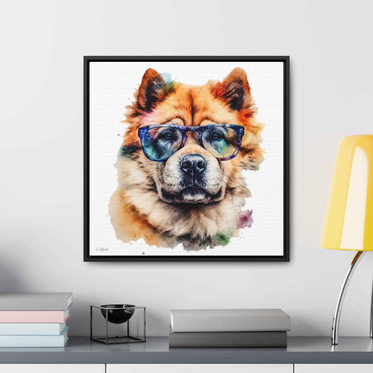 Chow Chow 5 Gallery Canvas Wraps, Square Frame