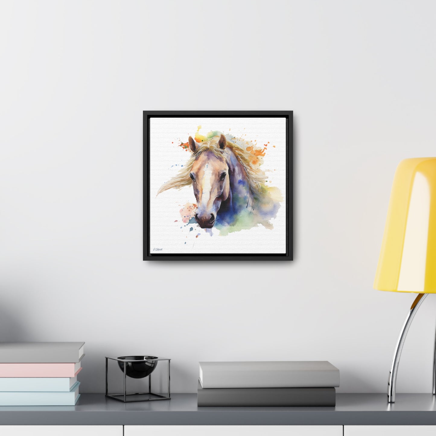 Horse Rescue 19 Gallery Canvas Wraps, Square Frame