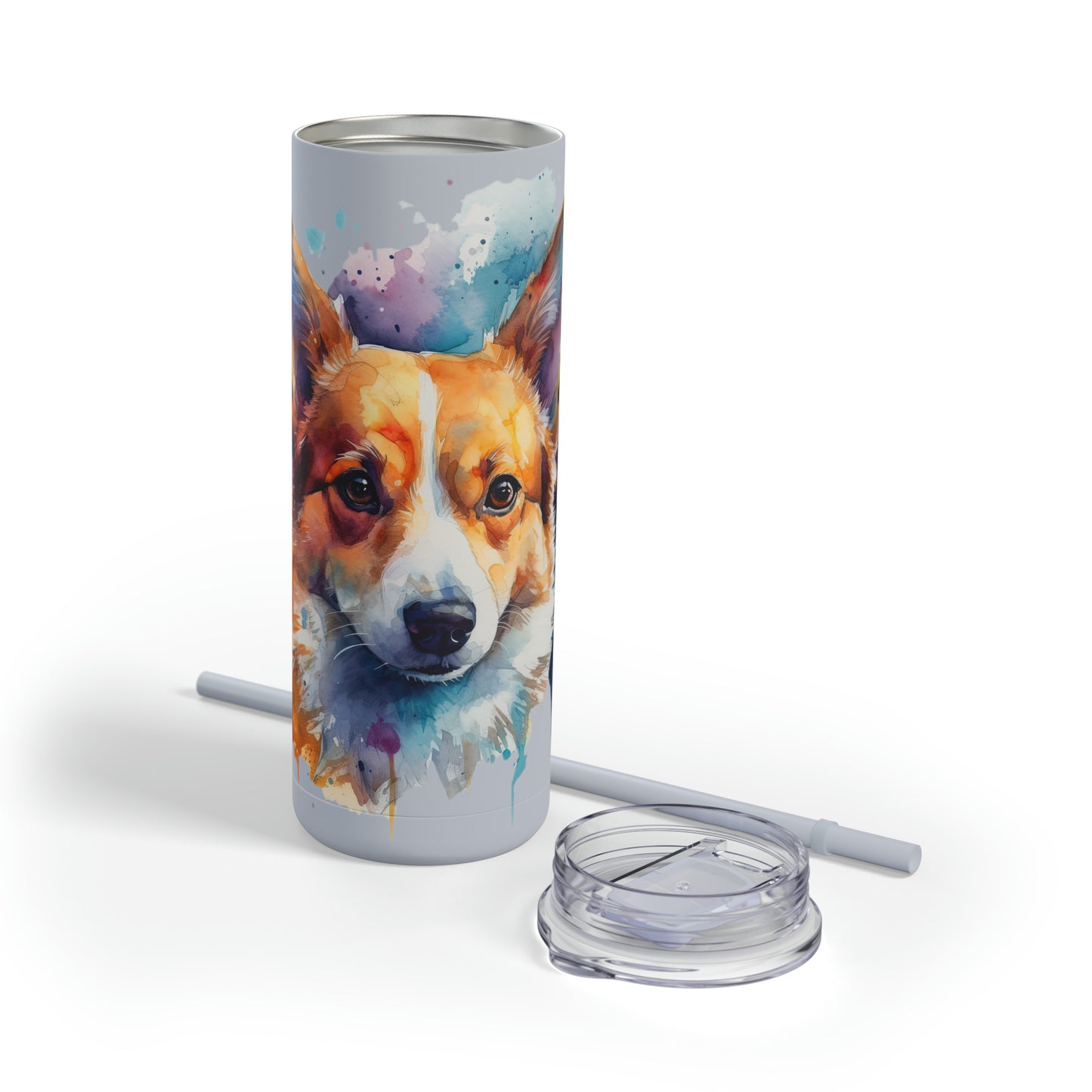 Pembroke Welsh Corgi 3 Maars Maker Skinny Matte Tumbler, 20oz