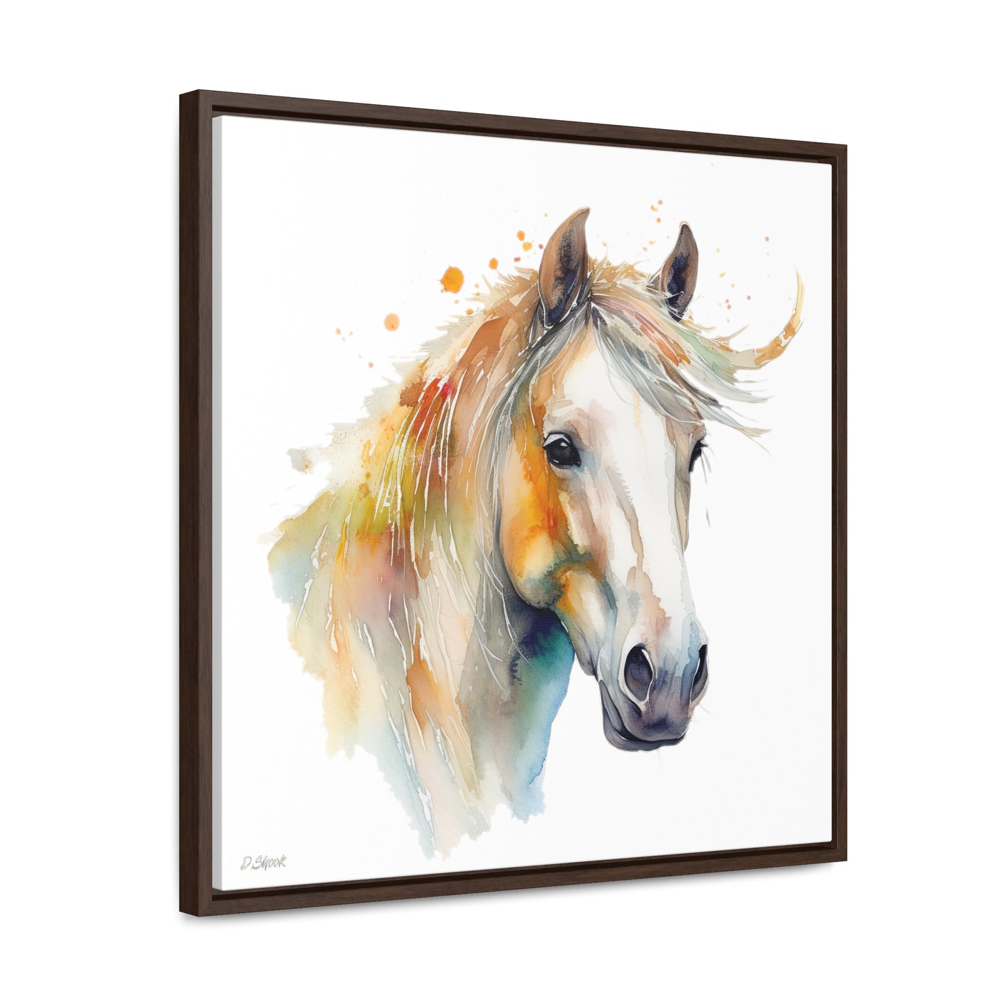 Horse Rescue 21 Gallery Canvas Wraps, Square Frame