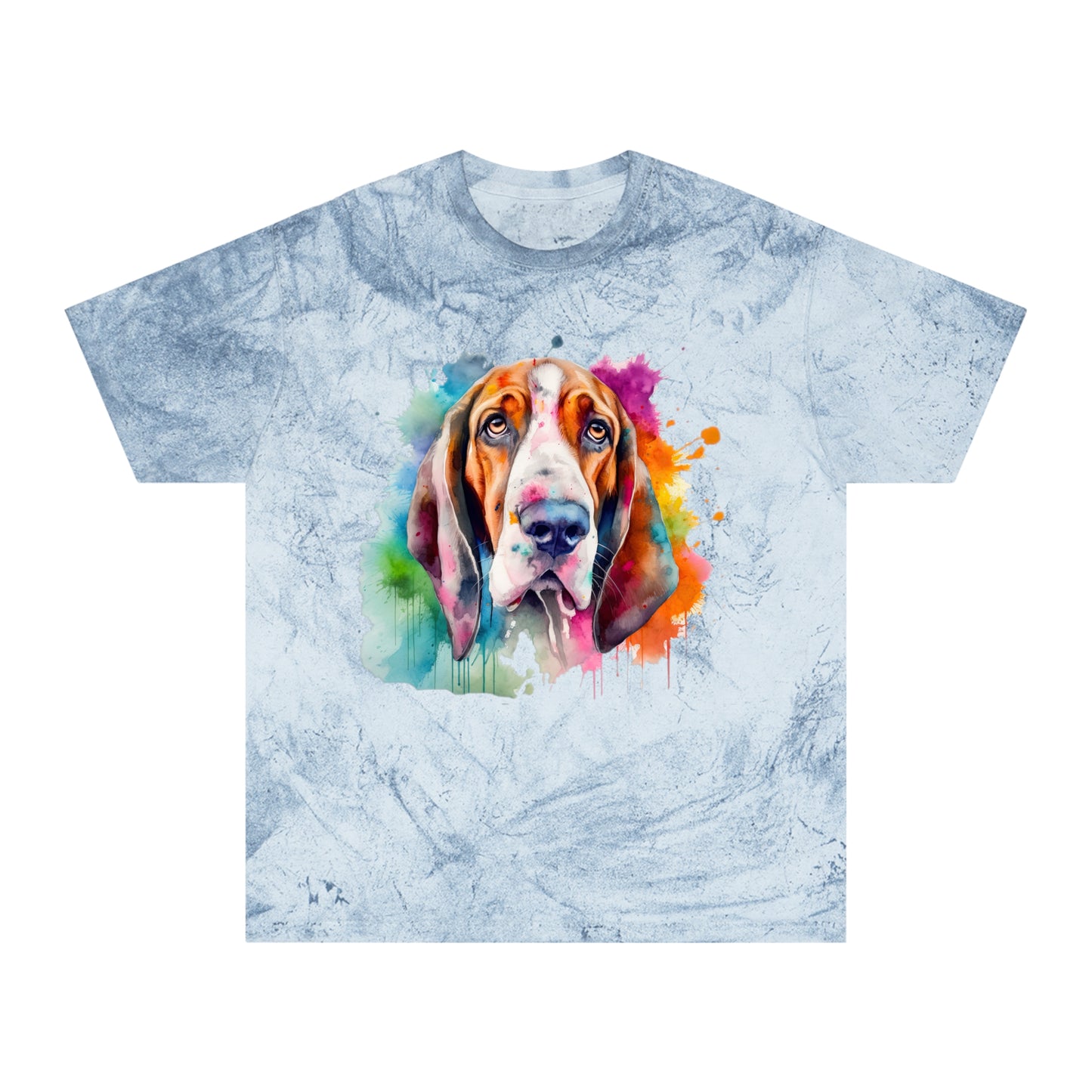 Basset Hound 3 Unisex Color Blast T-Shirt
