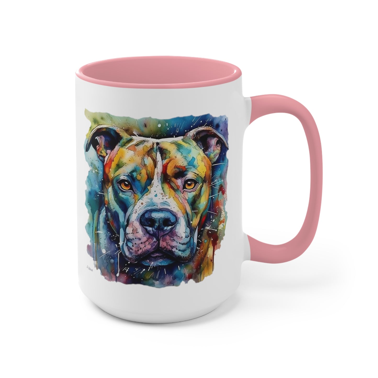 Pitbull 1 Accent Mugs