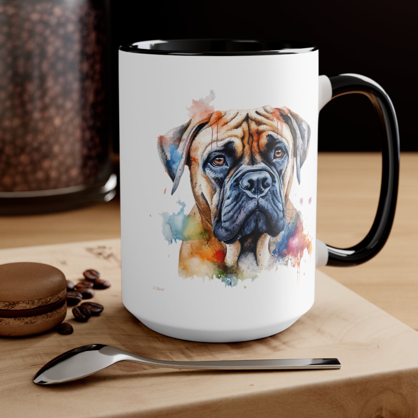 Bullmastiff 2 Accent Mugs