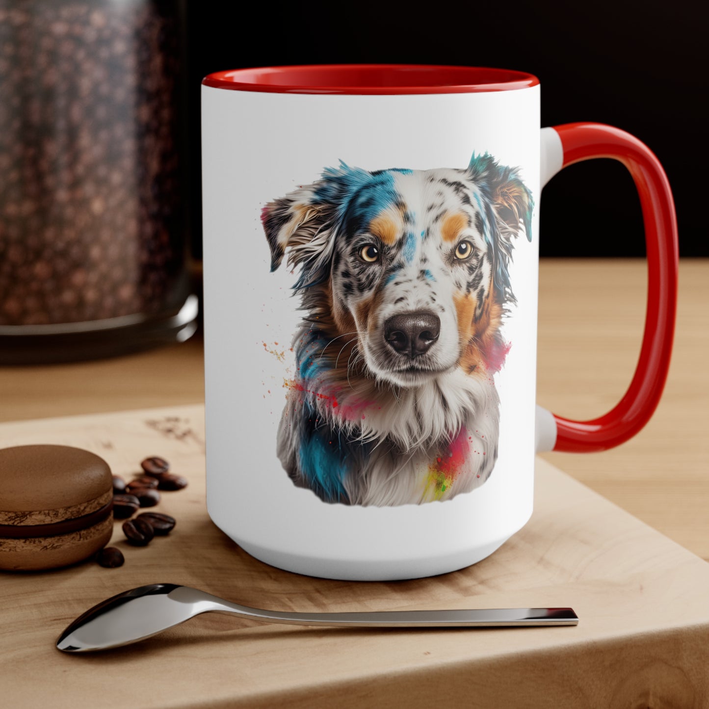 Australian Shepherd 3 Accent Mugs