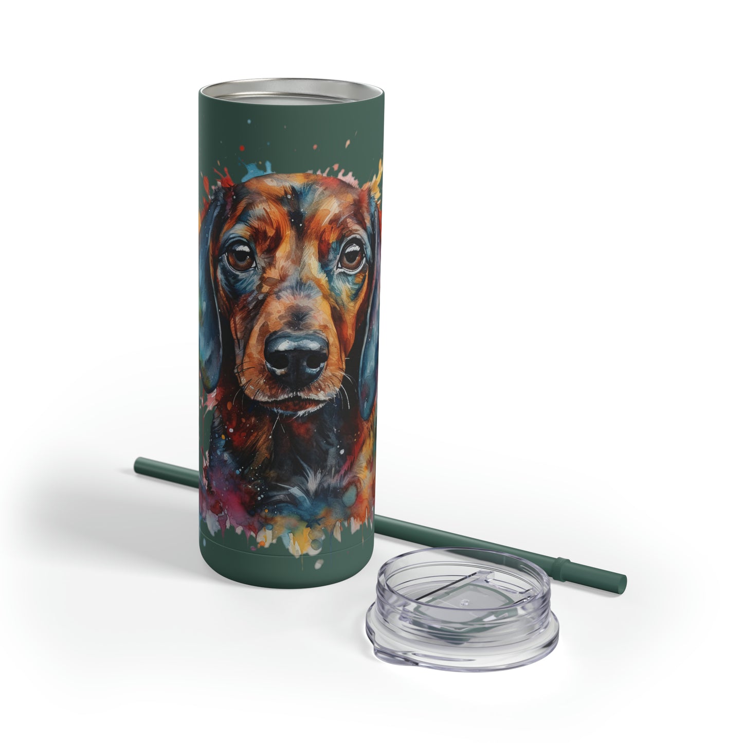 Dachshund 3 Maars Maker Skinny Matte Tumbler, 20oz