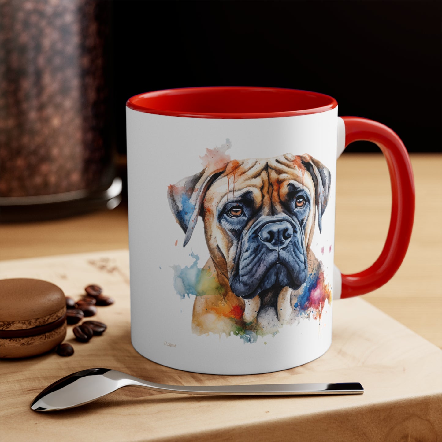 Bullmastiff 2 Accent Mugs