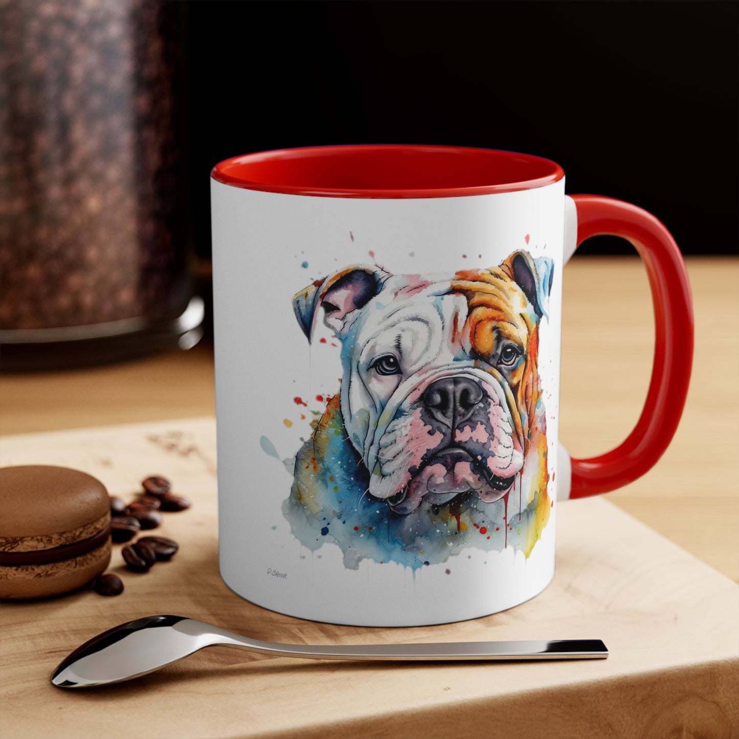 Bulldog 3 Accent Mugs