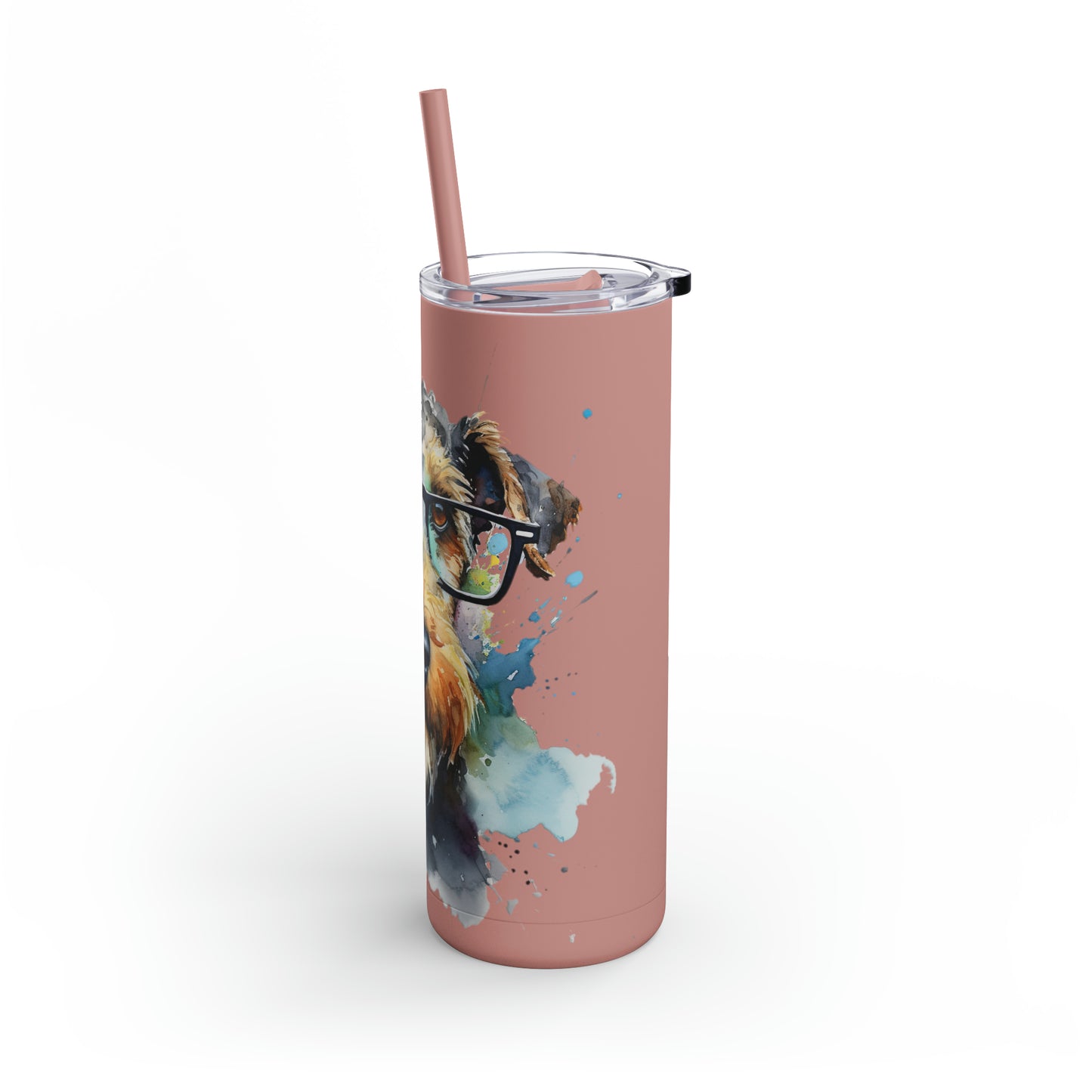 Airedale Terrier 7 Maars Maker Skinny Matte Tumbler, 20oz