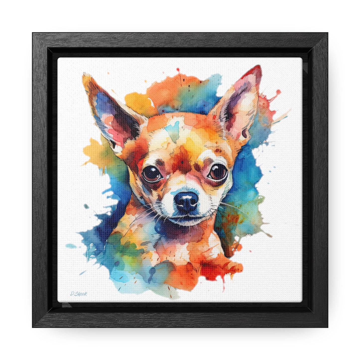 Chihuahua 6 Gallery Canvas Wraps, Square Frame