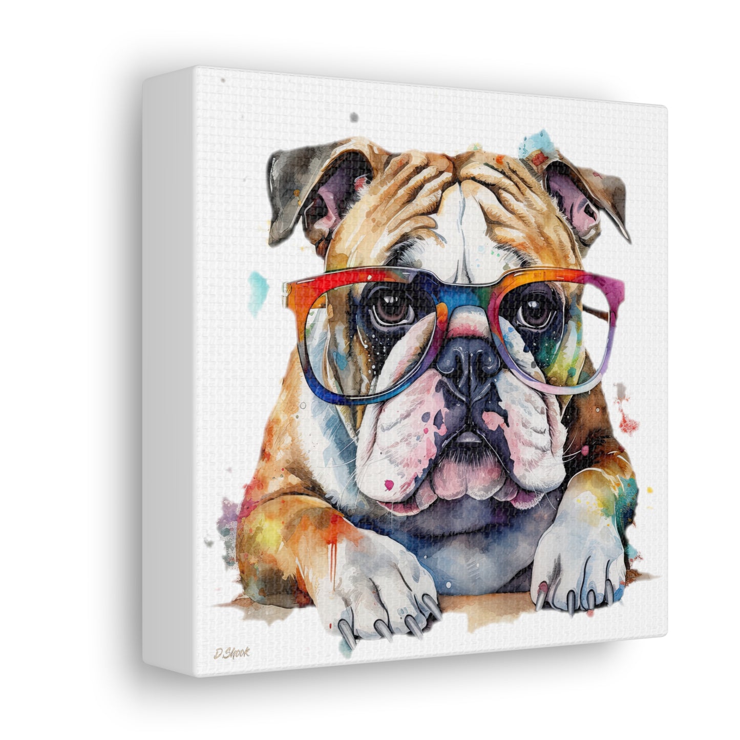 bulldog 5 Canvas Gallery Wraps