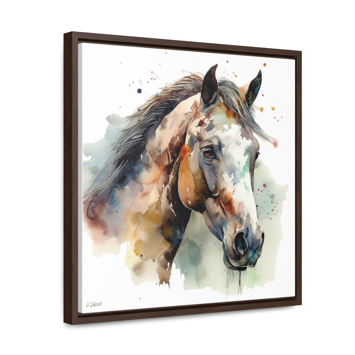 Horse Rescue 22 Gallery Canvas Wraps, Square Frame