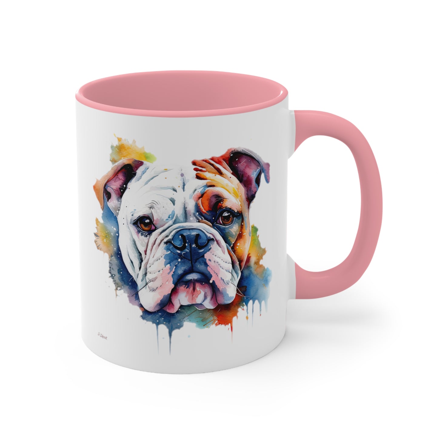 Bulldog 4 Accent Mugs