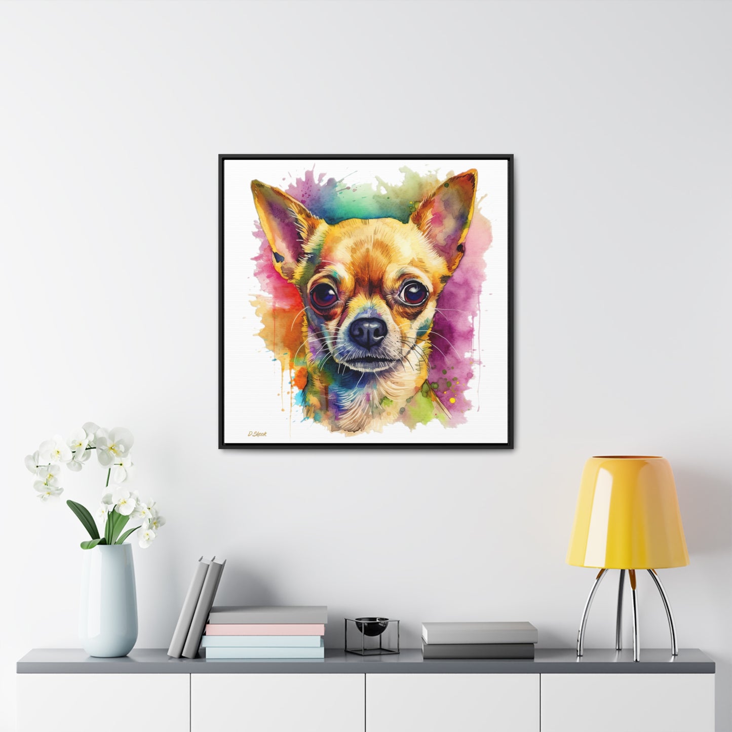 Chihuahua 7 Gallery Canvas Wraps, Square Frame