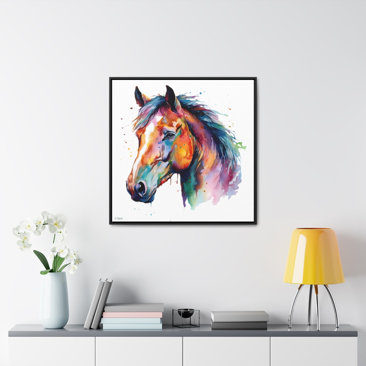 Horse Rescue 23 Gallery Canvas Wraps, Square Frame