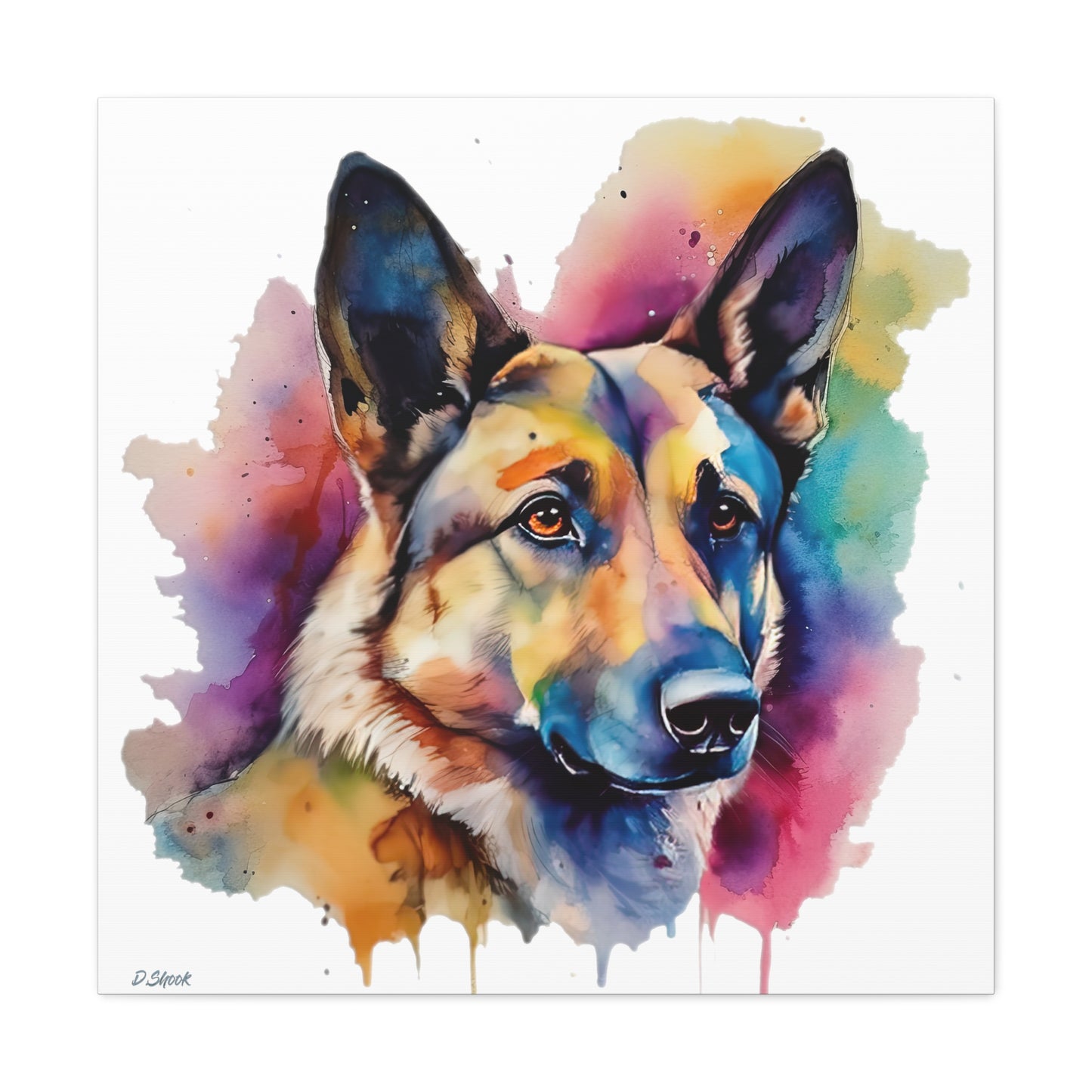 German Sheppard 3B Canvas Gallery Wraps