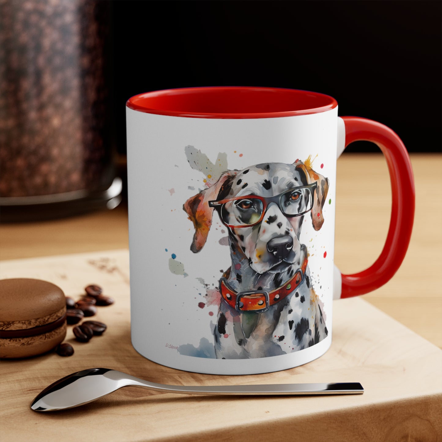 Dalmatian 3 Accent Mugs