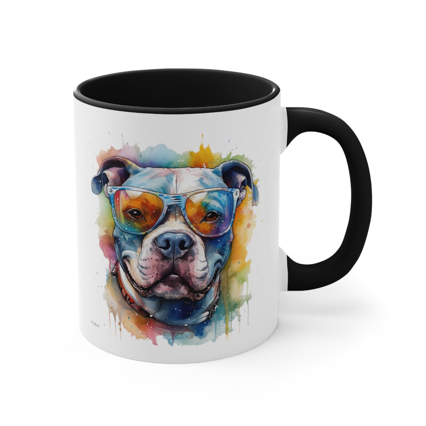 Pitbull 4 Accent Mugs